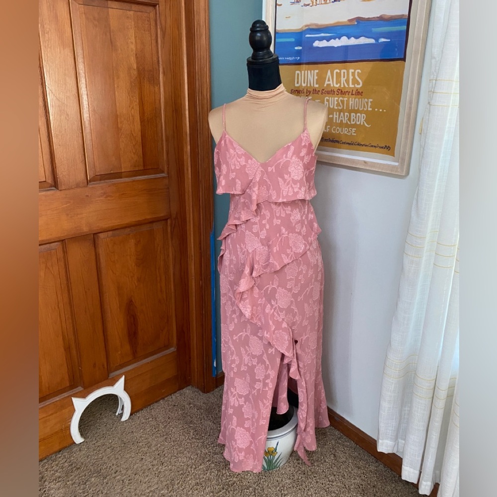 Zara Women’s Pink Ruffled dress